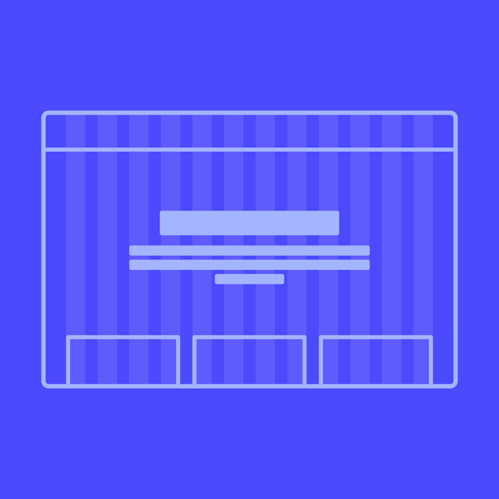 Wireframe of a website