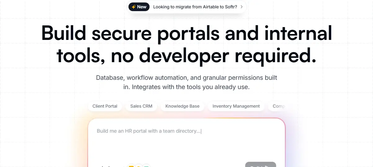 AI app builder product video